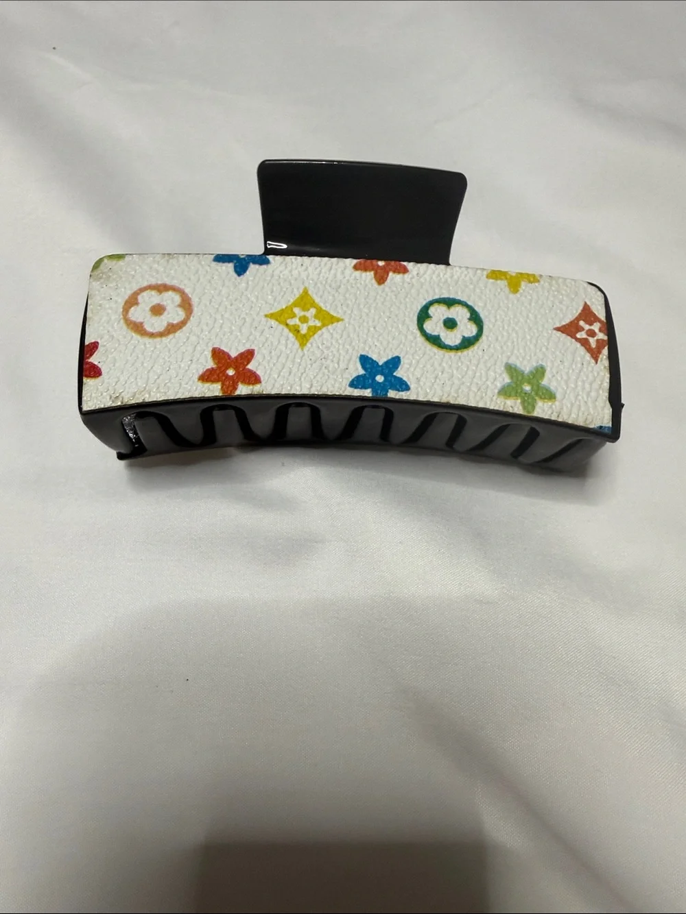 Set of 3 Multicolor Patterned Hair Claw Clip - Women Accessories